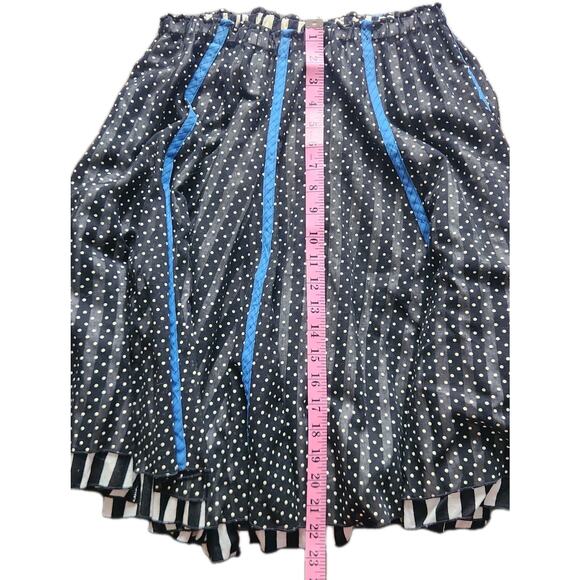 Vintage Koos van den Akker 3-Piece Ensemble Polka Dot Stripes Bustier Skirt Wrap - Picture 9 of 11